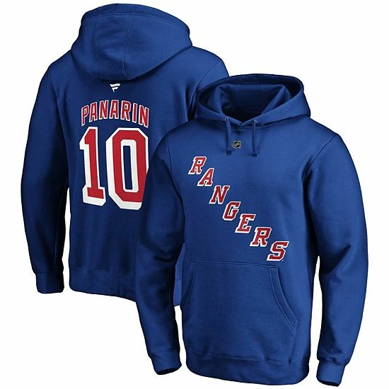 Men's Fanatics Branded Artemi Panarin Blue New York Rangers Authentic Stack Player Name & Number Pullover Hoodie 4 Men's Fanatics Branded Artemi Panarin Blue New York Rangers Authentic Stack Player Name & Number Pullover Hoodie - Image 2