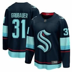 Men's Fanatics Branded Philipp Grubauer Deep Sea Blue Seattle Kraken Home Premier Breakaway Player Jersey 3 Men's Fanatics Branded Philipp Grubauer Deep Sea Blue Seattle Kraken Home Premier Breakaway Player Jersey -Metaverse shop unnamed file 6657