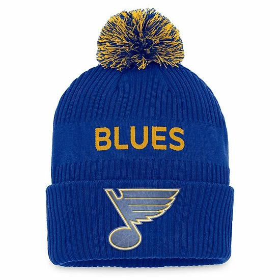 Men's Fanatics Branded Royal/Yellow St. Louis Blues 2022 NHL Draft Authentic Pro Cuffed Knit Hat with Pom Men's Fanatics Branded Royal/Yellow St. Louis Blues 2022 NHL Draft Authentic Pro Cuffed Knit Hat With Pom -Metaverse shop unnamed file 6677