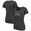 Women's Fanatics Branded Heather Charcoal Chicago White Sox League Leader V-Neck T-Shirt 2 Women's Fanatics Branded Heather Charcoal Chicago White Sox League Leader V-Neck T-Shirt -Metaverse shop unnamed file 6704
