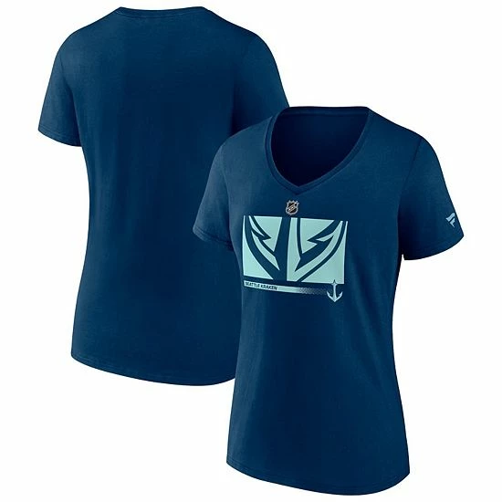 Women's Fanatics Branded Deep Sea Blue Seattle Kraken Authentic Pro Core Collection Secondary Logo V-Neck T-Shirt Women's Fanatics Branded Deep Sea Blue Seattle Kraken Authentic Pro Core Collection Secondary Logo V-Neck T-Shirt -Metaverse shop unnamed file 6709