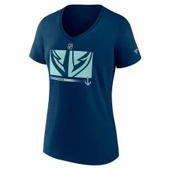 Women's Fanatics Branded Deep Sea Blue Seattle Kraken Authentic Pro Core Collection Secondary Logo V-Neck T-Shirt 4 Women's Fanatics Branded Deep Sea Blue Seattle Kraken Authentic Pro Core Collection Secondary Logo V-Neck T-Shirt -Metaverse shop unnamed file 6710