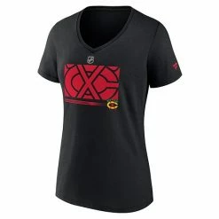 Women's Fanatics Branded Black Chicago Blackhawks Authentic Pro Core Collection Secondary Logo V-Neck T-Shirt 4 Women's Fanatics Branded Black Chicago Blackhawks Authentic Pro Core Collection Secondary Logo V-Neck T-Shirt -Metaverse shop unnamed file 6714