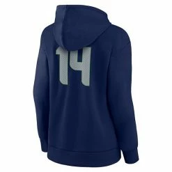 Women's Fanatics Branded DK Metcalf Navy Seattle Seahawks Player Icon Name & Number V-Neck Pullover Hoodie -Metaverse shop unnamed file 6871