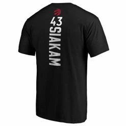 Men's Fanatics Branded Pascal Siakam Black Toronto Raptors Team Playmaker Name & Number T-Shirt -Metaverse shop unnamed file 6948