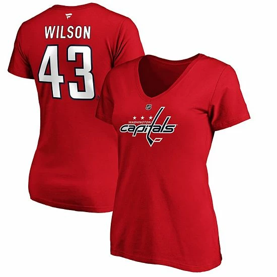 Women's Fanatics Branded Tom Wilson Red Washington Capitals Authentic Stack Name and Number V-Neck T-Shirt Women's Fanatics Branded Tom Wilson Red Washington Capitals Authentic Stack Name And Number V-Neck T-Shirt -Metaverse shop unnamed file 6967