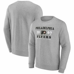 Men's Fanatics Branded Heather Charcoal Philadelphia Flyers Fierce Competitor Pullover Sweatshirt -Metaverse shop unnamed file 7025