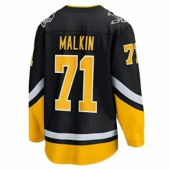 Men's Fanatics Branded Evgeni Malkin Black Pittsburgh Penguins 2021/22 Alternate Premier Breakaway Player Jersey -Metaverse shop unnamed file 7053