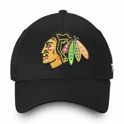 Men's Fanatics Branded Black Chicago Blackhawks Core Adjustable Hat 4 Men's Fanatics Branded Black Chicago Blackhawks Core Adjustable Hat -Metaverse shop unnamed file 7060