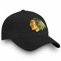 Men's Fanatics Branded Black Chicago Blackhawks Core Adjustable Hat 5 Men's Fanatics Branded Black Chicago Blackhawks Core Adjustable Hat -Metaverse shop unnamed file 7061