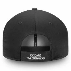 Men's Fanatics Branded Black Chicago Blackhawks Core Adjustable Hat 6 Men's Fanatics Branded Black Chicago Blackhawks Core Adjustable Hat -Metaverse shop unnamed file 7062