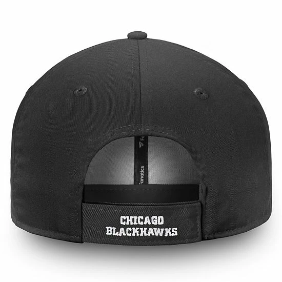 Men's Fanatics Branded Black Chicago Blackhawks Core Adjustable Hat Men's Fanatics Branded Black Chicago Blackhawks Core Adjustable Hat -Metaverse shop unnamed file 7062