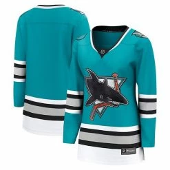 Women's Fanatics Branded Teal San Jose Sharks 30th Anniversary Premier Breakaway Team Jersey
