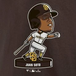 Men's Fanatics Branded Juan Soto Brown San Diego Padres Bobble Head T-Shirt -Metaverse shop unnamed file 7139