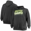 Men's Fanatics Branded Heathered Charcoal Seattle Seahawks Big & Tall Practice Pullover Hoodie -Metaverse shop unnamed file 7197