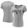 Women's Fanatics Branded Gray Seattle Kraken Space-Dye V-Neck T-Shirt 2 Women's Fanatics Branded Gray Seattle Kraken Space-Dye V-Neck T-Shirt -Metaverse shop unnamed file 7200