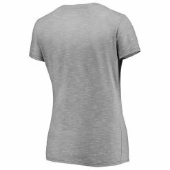 Women's Fanatics Branded Gray Seattle Kraken Space-Dye V-Neck T-Shirt -Metaverse shop unnamed file 7203