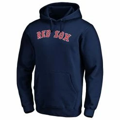 Men's Fanatics Branded Navy Boston Red Sox Official Wordmark Pullover Hoodie -Metaverse shop unnamed file 7225
