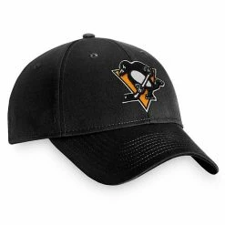 Men's Fanatics Branded Black Pittsburgh Penguins Core Adjustable Hat -Metaverse shop unnamed file 7267