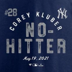 Men's Fanatics Branded Corey Kluber Navy New York Yankees No Hitter T-Shirt -Metaverse shop unnamed file 7299