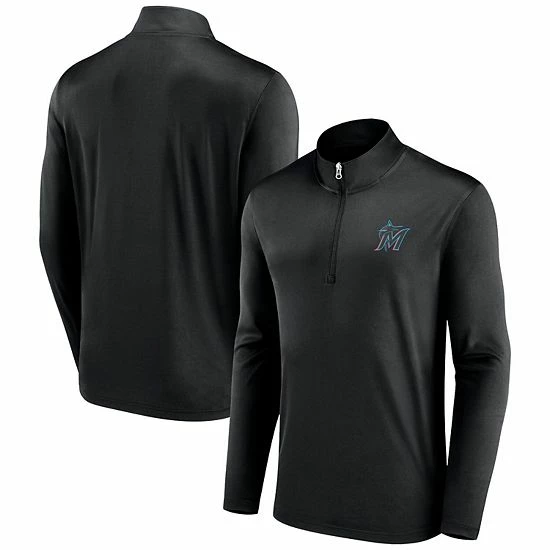 Men's Fanatics Branded Black Miami Marlins Underdog Mindset Quarter-Zip Jacket Men's Fanatics Branded Black Miami Marlins Underdog Mindset Quarter-Zip Jacket -Metaverse shop unnamed file 7320
