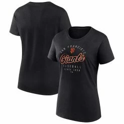 Women's Fanatics Branded Black San Francisco Giants Team Arrival T-Shirt -Metaverse shop unnamed file 7360