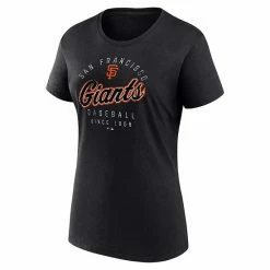 Women's Fanatics Branded Black San Francisco Giants Team Arrival T-Shirt -Metaverse shop unnamed file 7361