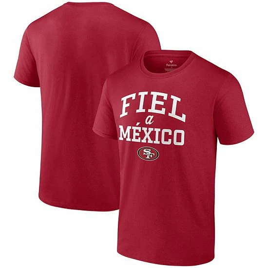 Men's Fanatics Branded Scarlet San Francisco 49ers Fiel A Mexico T-Shirt Men's Fanatics Branded Scarlet San Francisco 49ers Fiel A Mexico T-Shirt -Metaverse shop unnamed file 7388