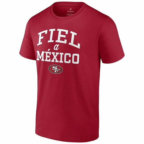 Men's Fanatics Branded Scarlet San Francisco 49ers Fiel A Mexico T-Shirt Men's Fanatics Branded Scarlet San Francisco 49ers Fiel A Mexico T-Shirt -Metaverse shop unnamed file 7389