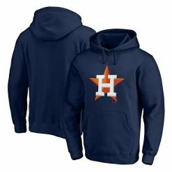 Men's Fanatics Branded Navy Houston Astros Official Logo Pullover Hoodie -Metaverse shop unnamed file 742