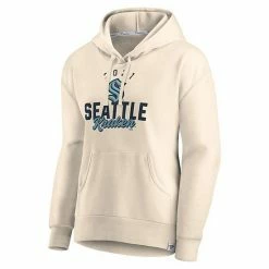 Women's Fanatics Branded Oatmeal Seattle Kraken Carry The Puck Pullover Hoodie Sweatshirt 4 Women's Fanatics Branded Oatmeal Seattle Kraken Carry The Puck Pullover Hoodie Sweatshirt -Metaverse shop unnamed file 7449