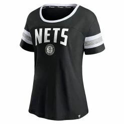 Women's Fanatics Branded Black/Heathered Gray Brooklyn Nets Block Party Striped Sleeve T-Shirt 8 Women's Fanatics Branded Black/Heathered Gray Brooklyn Nets Block Party Striped Sleeve T-Shirt -Metaverse shop unnamed file 7496