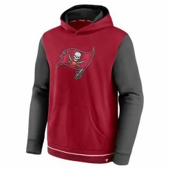 Men's Fanatics Branded Red/Pewter Tampa Bay Buccaneers Block Party Pullover Hoodie -Metaverse shop unnamed file 7500