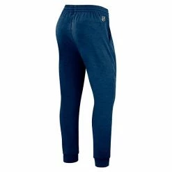 Men's Fanatics Branded Heather Deep Sea Blue Seattle Kraken Authentic Pro Road Jogger Sweatpants -Metaverse shop unnamed file 7509