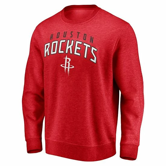 Men's Fanatics Branded Red Houston Rockets Game Time Arch Pullover Sweatshirt 4 Men's Fanatics Branded Red Houston Rockets Game Time Arch Pullover Sweatshirt - Image 2