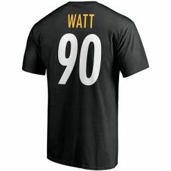 Men's Fanatics Branded T.J. Watt Black Pittsburgh Steelers Player Icon Name & Number T-Shirt -Metaverse shop unnamed file 7607