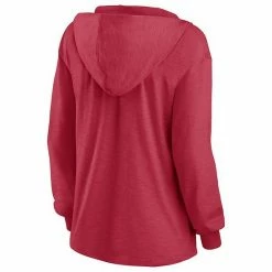 Women's Fanatics Branded Scarlet San Francisco 49ers Jumper V-Neck Pullover Hoodie -Metaverse shop unnamed file 7611