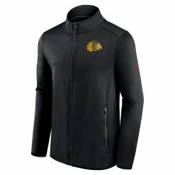 Men's Fanatics Branded Black Chicago Blackhawks Authentic Pro Rink Fleece Full-Zip Jacket -Metaverse shop unnamed file 7645
