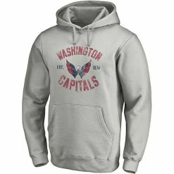 Men's Fanatics Branded Heathered Gray Washington Capitals Heritage Pullover Hoodie 3 Men's Fanatics Branded Heathered Gray Washington Capitals Heritage Pullover Hoodie -Metaverse shop unnamed file 7648