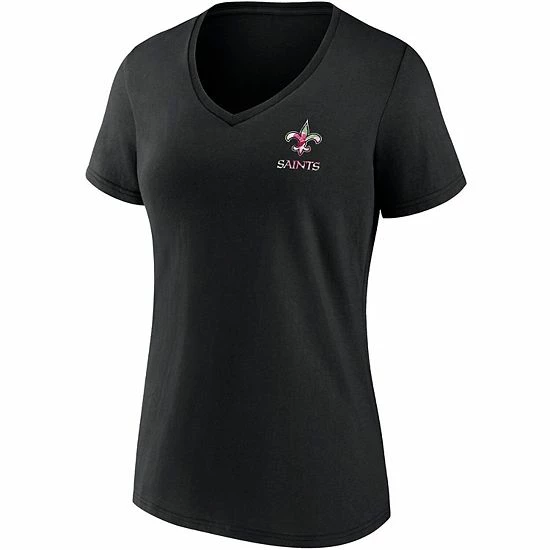 Women's Fanatics Branded Black New Orleans Saints Team Mother's Day V-Neck T-Shirt 5 Women's Fanatics Branded Black New Orleans Saints Team Mother's Day V-Neck T-Shirt - Image 3