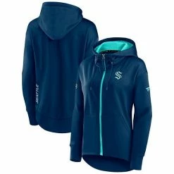 Women's Fanatics Branded Deep Sea Blue Seattle Kraken Authentic Pro Rink Full-Zip Hoodie 3 Women's Fanatics Branded Deep Sea Blue Seattle Kraken Authentic Pro Rink Full-Zip Hoodie -Metaverse shop unnamed file 7683