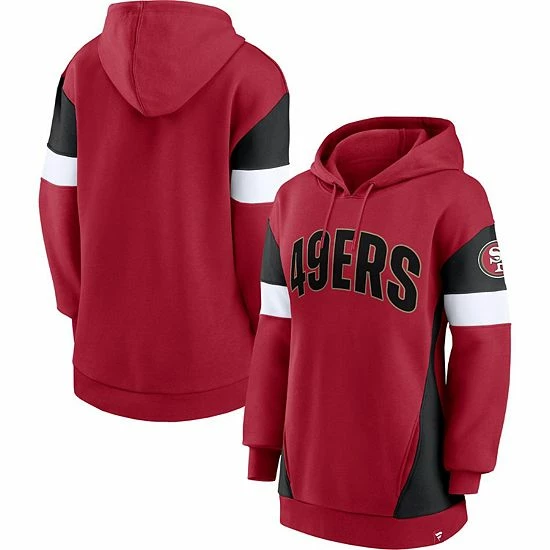 Women's Fanatics Branded Scarlet/Black San Francisco 49ers Lock It Down Pullover Hoodie Women's Fanatics Branded Scarlet/Black San Francisco 49ers Lock It Down Pullover Hoodie -Metaverse shop unnamed file 770