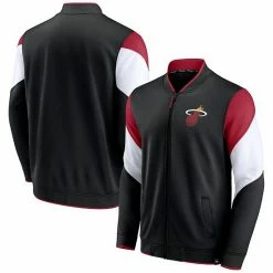 Men's Fanatics Branded Black Miami Heat League Best Performance Full-Zip Jacket -Metaverse shop unnamed file 7713