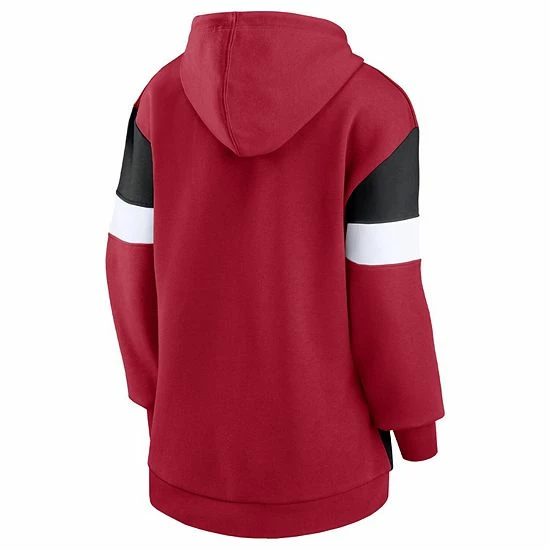 Women's Fanatics Branded Scarlet/Black San Francisco 49ers Lock It Down Pullover Hoodie Women's Fanatics Branded Scarlet/Black San Francisco 49ers Lock It Down Pullover Hoodie -Metaverse shop unnamed file 772