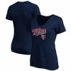 Women's Fanatics Branded Navy Minnesota Twins Team Logo Lockup V-Neck T-Shirt 2 Women's Fanatics Branded Navy Minnesota Twins Team Logo Lockup V-Neck T-Shirt -Metaverse shop unnamed file 7738