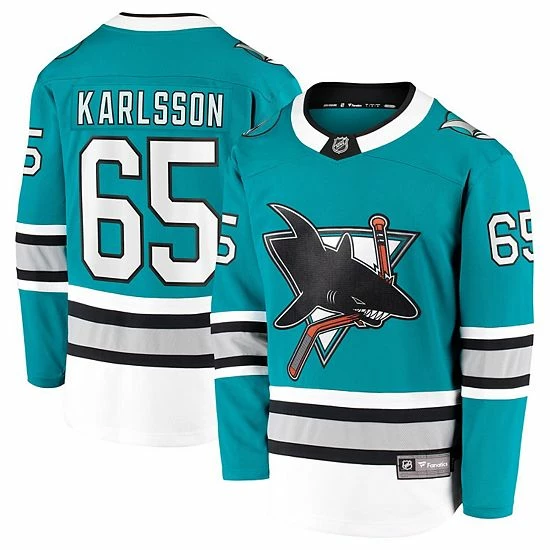 Men's Fanatics Branded Erik Karlsson Teal San Jose Sharks 30th Anniversary Premier Breakaway Player Jersey 3 Men's Fanatics Branded Erik Karlsson Teal San Jose Sharks 30th Anniversary Premier Breakaway Player Jersey