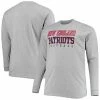 Men's Fanatics Branded Heathered Gray New England Patriots Big & Tall Practice Long Sleeve T-Shirt