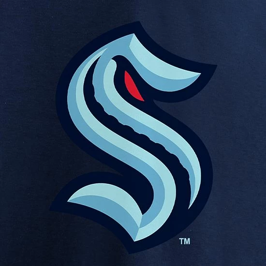Women's Fanatics Branded Navy Seattle Kraken Primary Logo Plus Size V-Neck T-Shirt 7 Women's Fanatics Branded Navy Seattle Kraken Primary Logo Plus Size V-Neck T-Shirt - Image 5