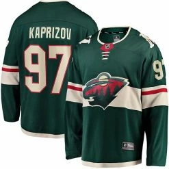 Men's Fanatics Branded Kirill Kaprizov Green Minnesota Wild Home Premier Breakaway Player Jersey