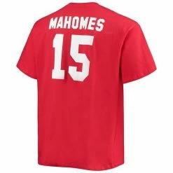 Men's Fanatics Branded Patrick Mahomes Red Kansas City Chiefs Big & Tall Player Name & Number T-Shirt -Metaverse shop unnamed file 7934